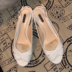 White Alex Marie wedges